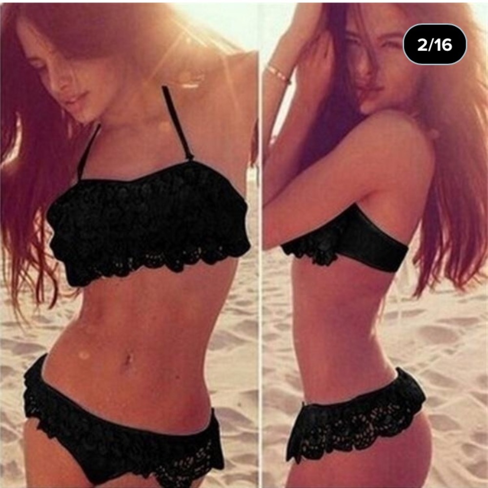 Black lace Bikini